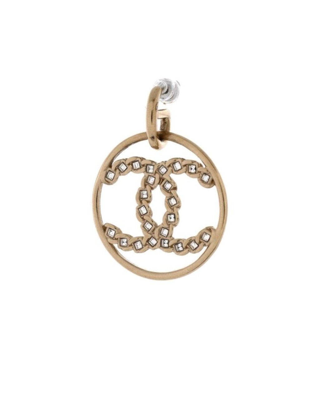 Chanel High Society CC Dangle Hoop Earrings with Box & Ribbon - Picture 4 of 9